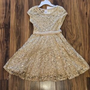 Champagne Glitter Dress
